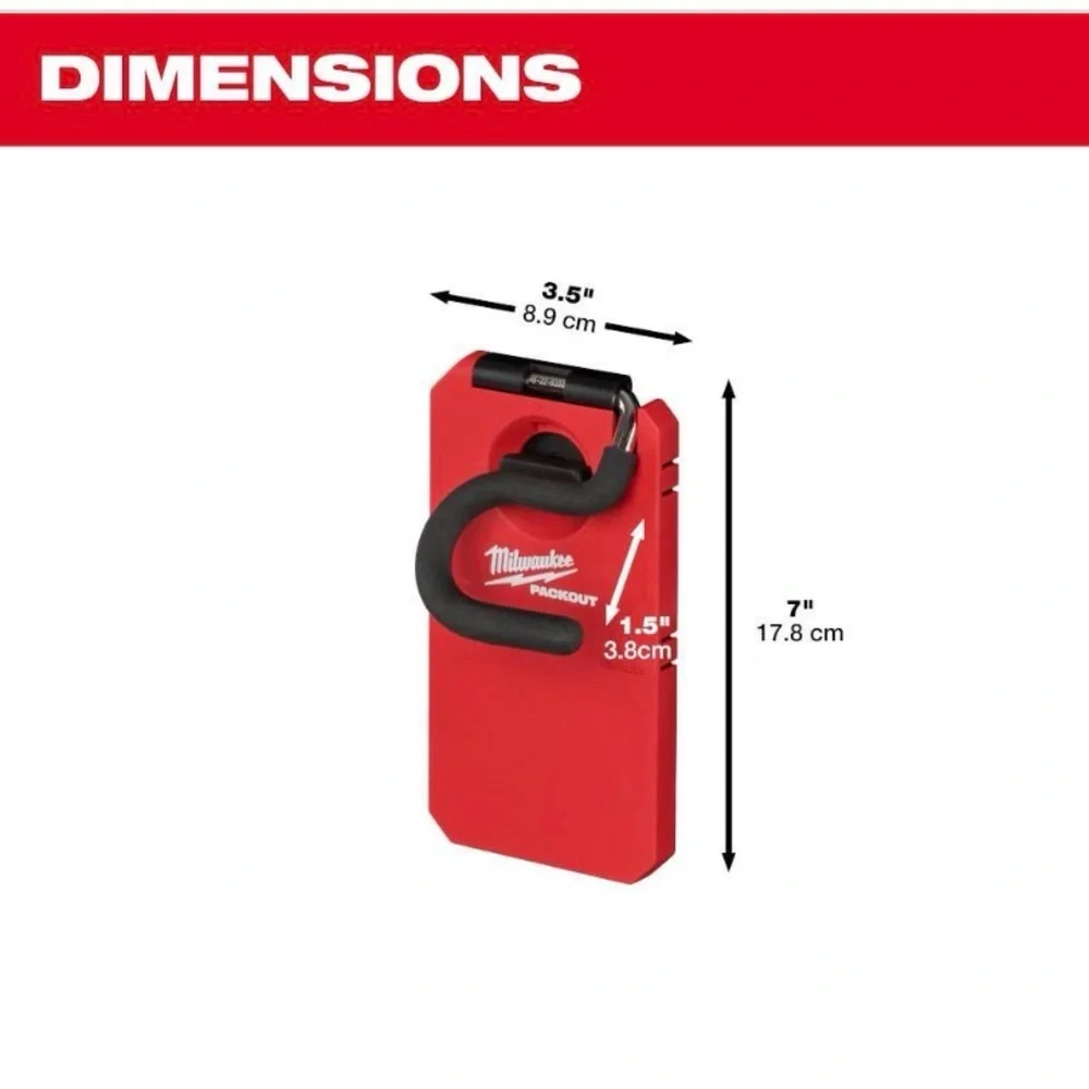 Milwuakee Packout Red Large S Hook